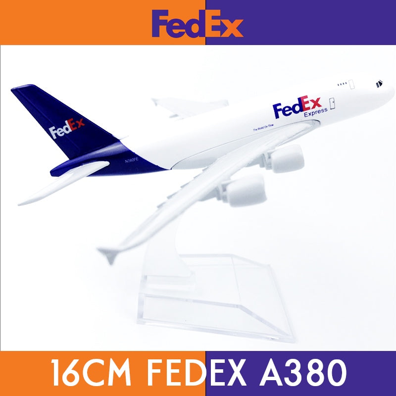 16cm FedEx A380 Plane Model