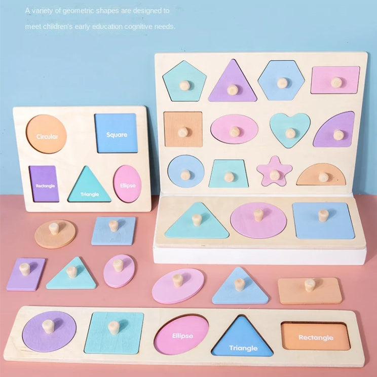 Pastel Shapes Wooden Puzzle