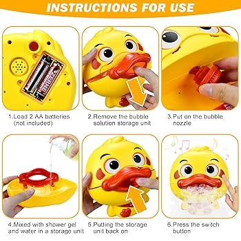 Duck Bath Bubble Maker