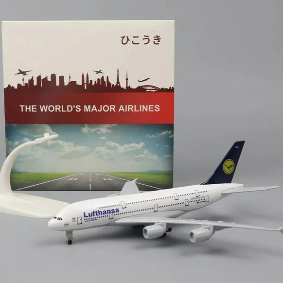 20cm Lufthansa A380 Plane Model