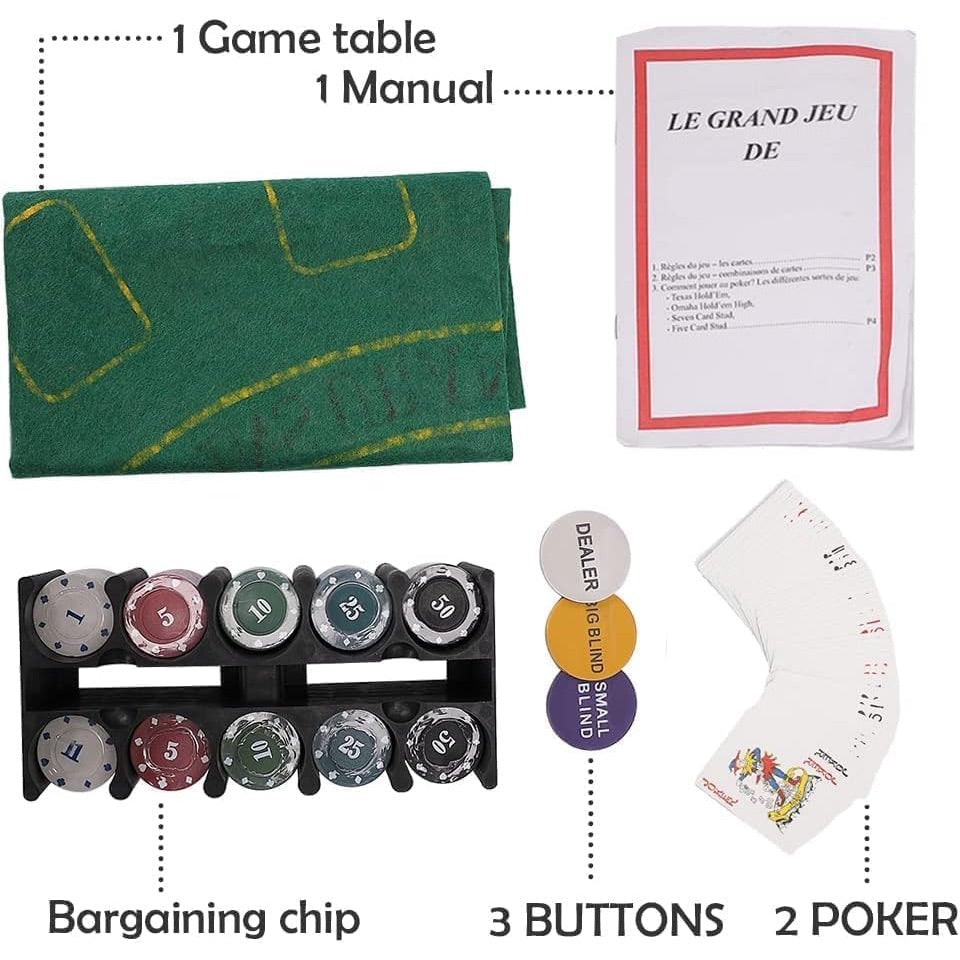 Texas Hold'em 200pc Poker Chips