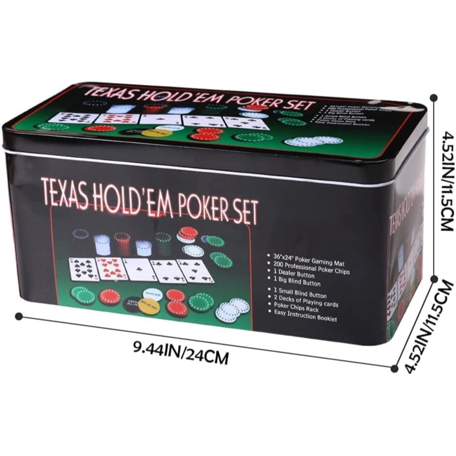 Texas Hold'em 200pc Poker Chips