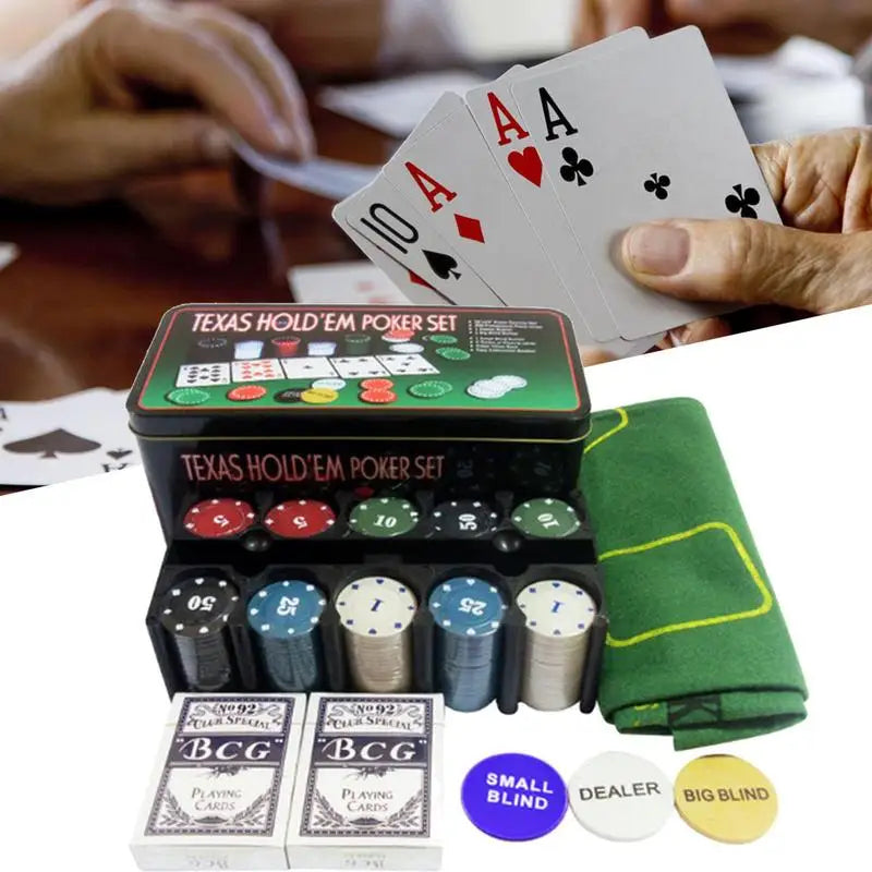 Texas Hold'em 200pc Poker Chips