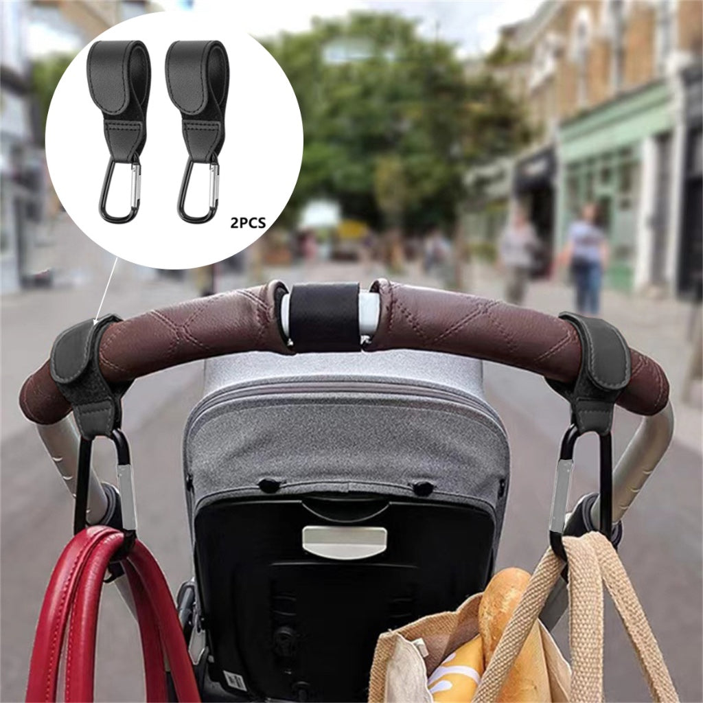 Leather Stroller Hooks