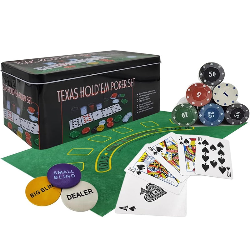 Texas Hold'em 200pc Poker Chips