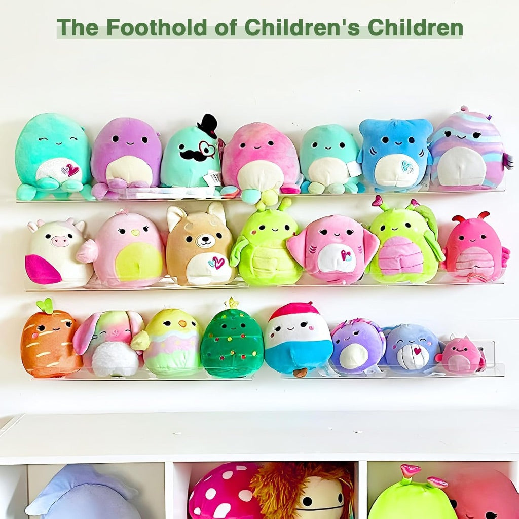 Acrylic Book Display Shelf No Drilling Floating Bookshelf