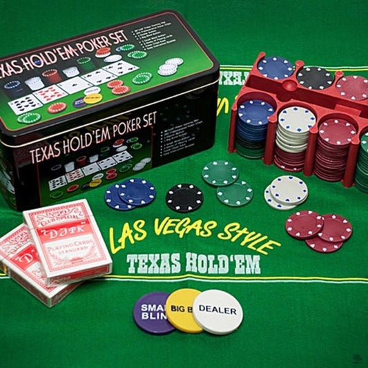 Texas Hold'em 200pc Poker Chips