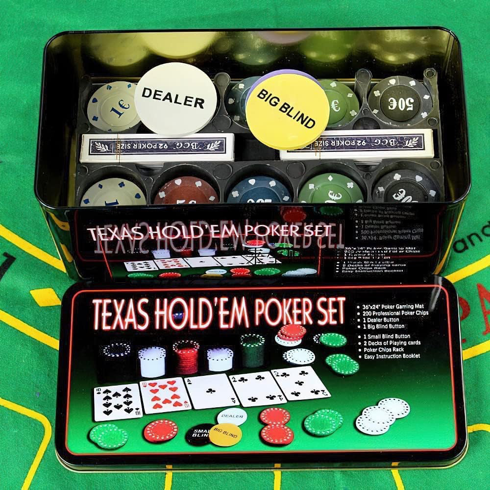 Texas Hold'em 200pc Poker Chips