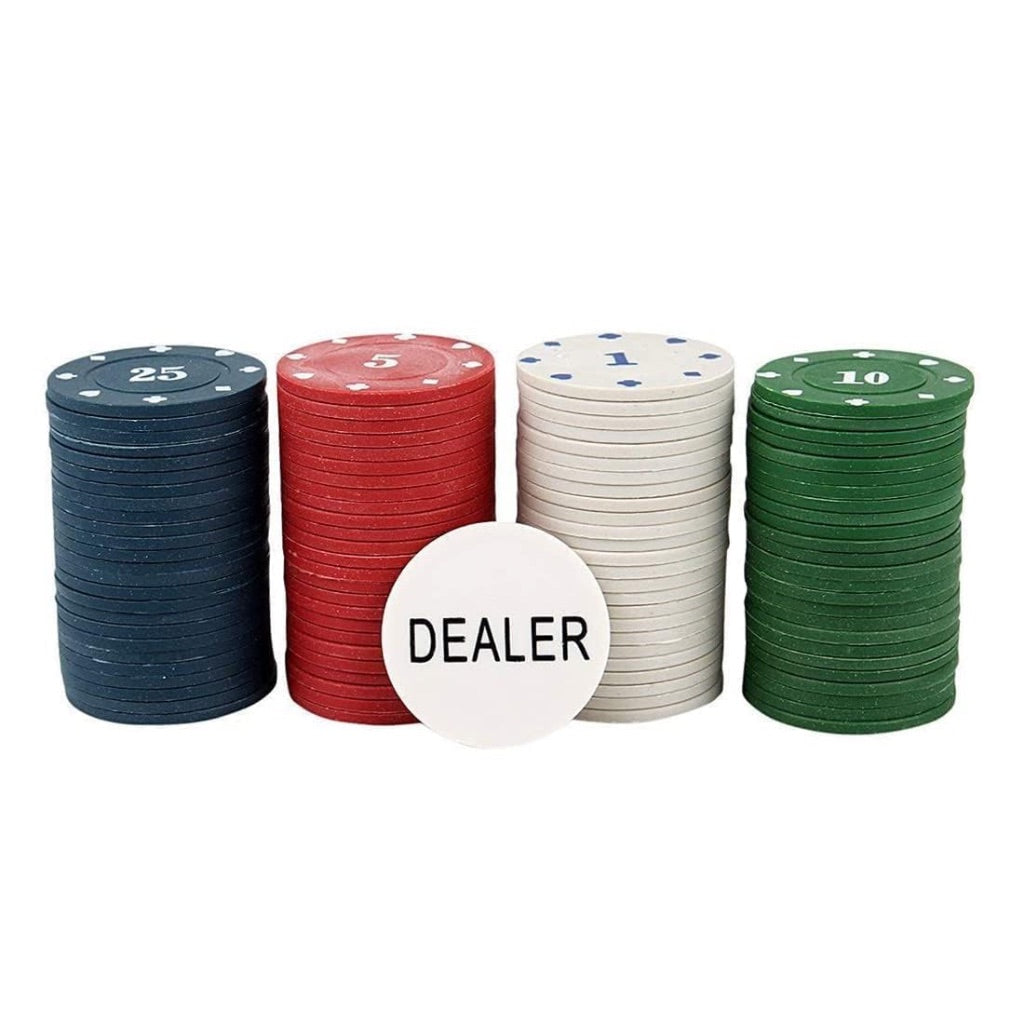 100pc Poker Chips Tin Box