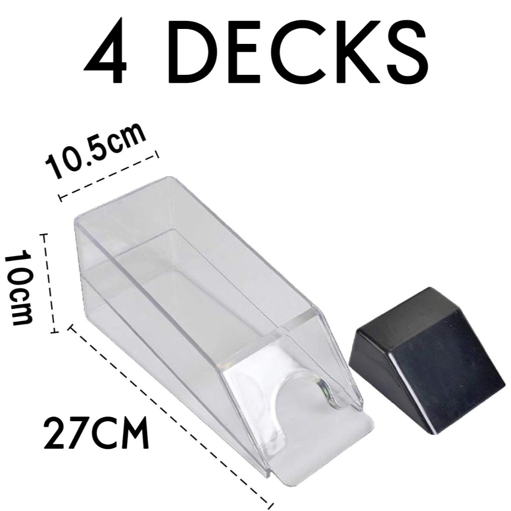 Poker Playing Cards Dispenser Acrylic Shoe