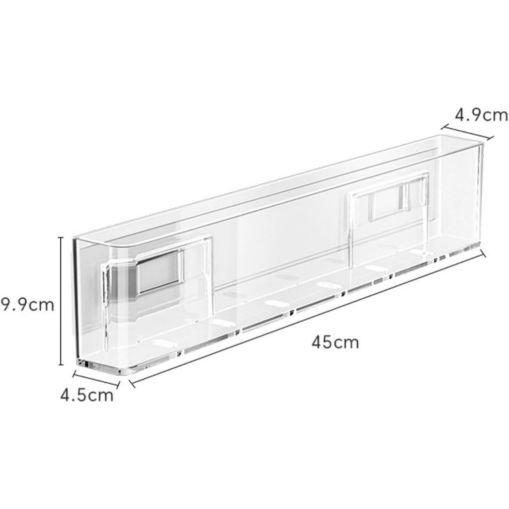 Acrylic Book Display Shelf No Drilling Floating Bookshelf