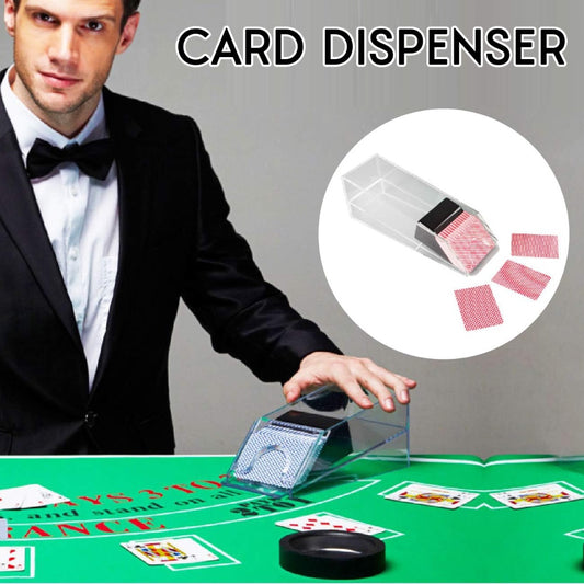 Poker Playing Cards Dispenser Acrylic Shoe