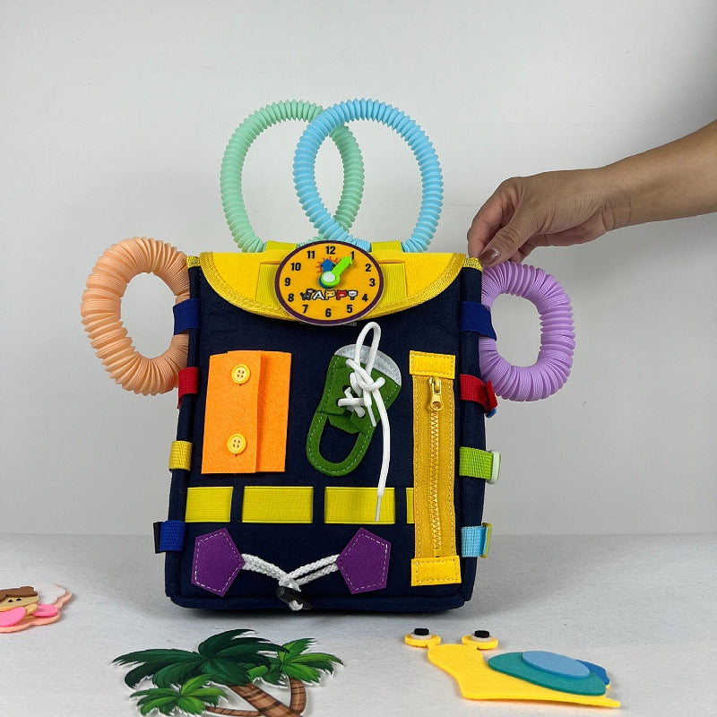 Navy Backpack Busy Bag