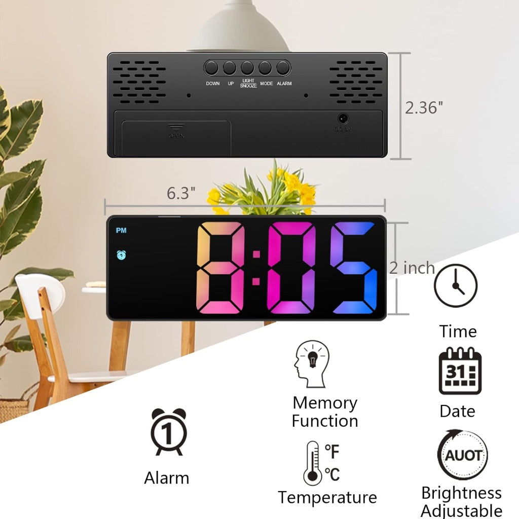 Mirror Digital Alarm Clock