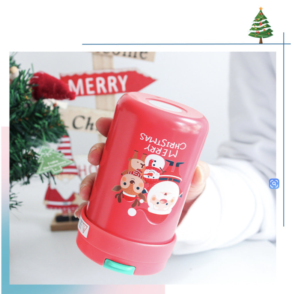Red Santa Thermal Straw Cup