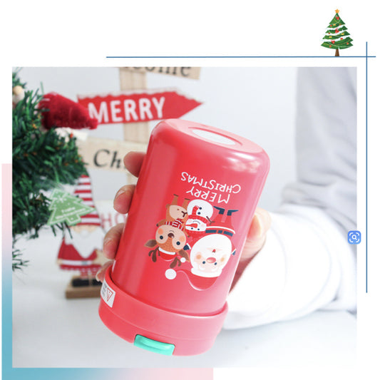 Red Santa Thermal Straw Cup