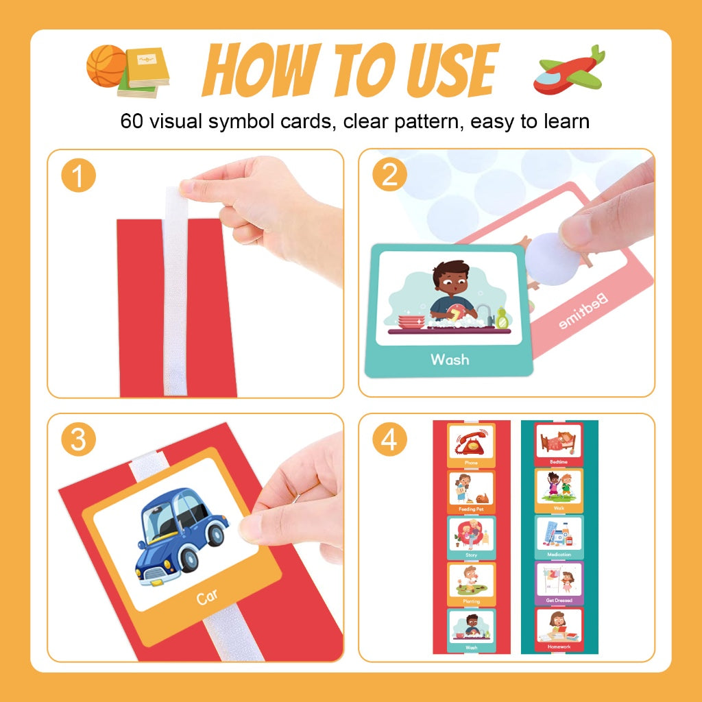 Visual Kids Routine Chart Cards