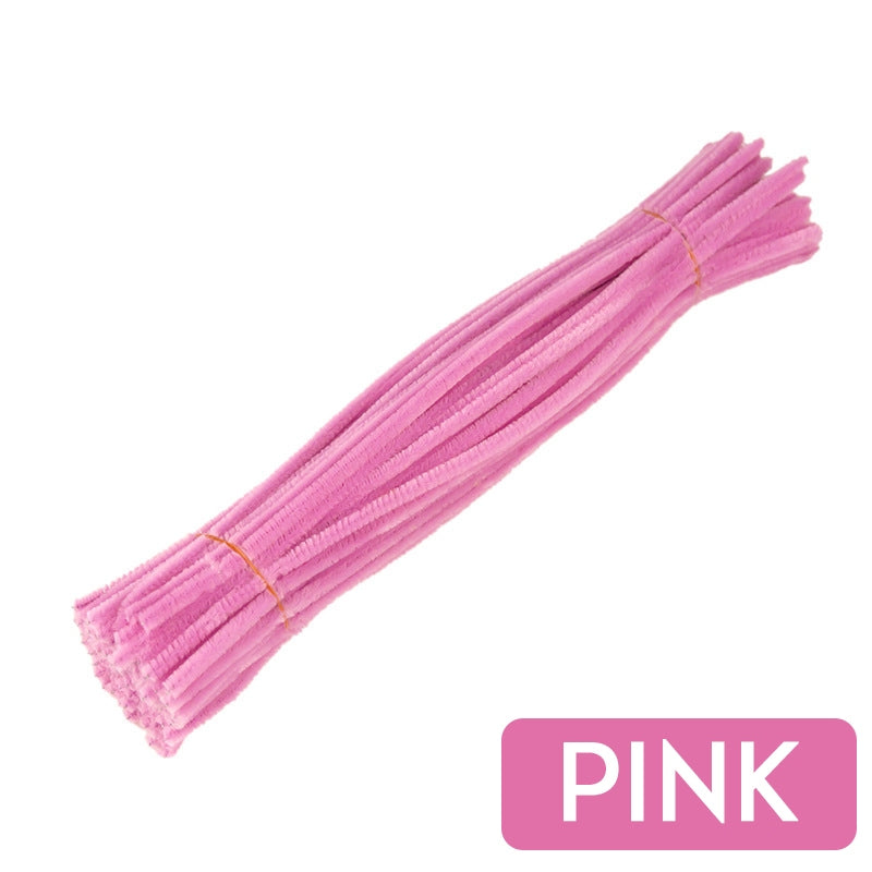 Macaron Pipe Cleaners Flower Fuzzy Wire Sticks DIY Crafts