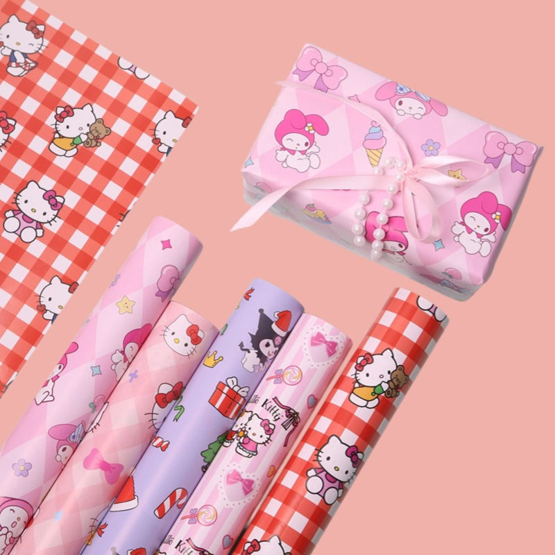 Sanrio Gift Wrapping Paper Children Birthday Gifts Kids Presents Toys Wrap Paper