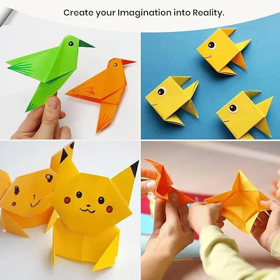 Origami Paper 15cm Creative Square Coloured Folding Paper Kids DIY Art Crafts