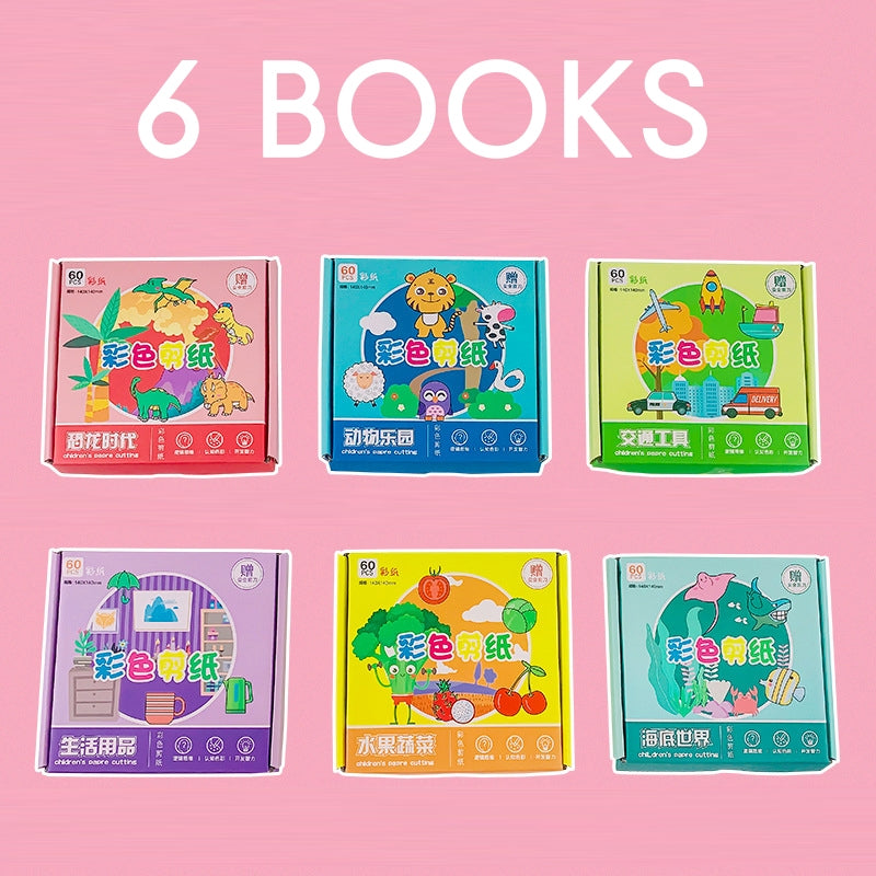✂️ SG LOCAL STOCK ✂️ Toddler Paper Cutting Scissor Skills Kids Activity Cut Paper Children Busy Book