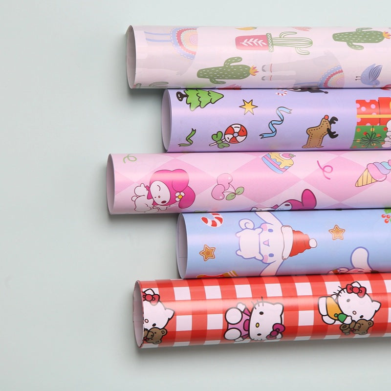 Sanrio Gift Wrapping Paper Children Birthday Gifts Kids Presents Toys Wrap Paper