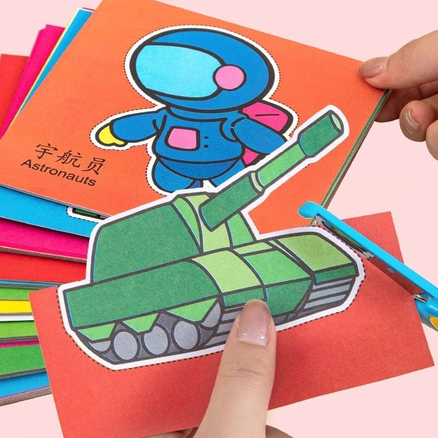 Children Paper Cutting Art Craft Toddler Educational Toys