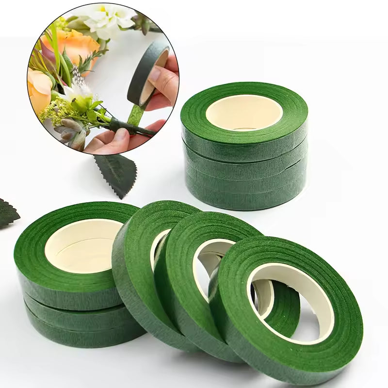 Green Floral Tape DIY Flower Wrapping Bouquets Stem Chenille Crafts