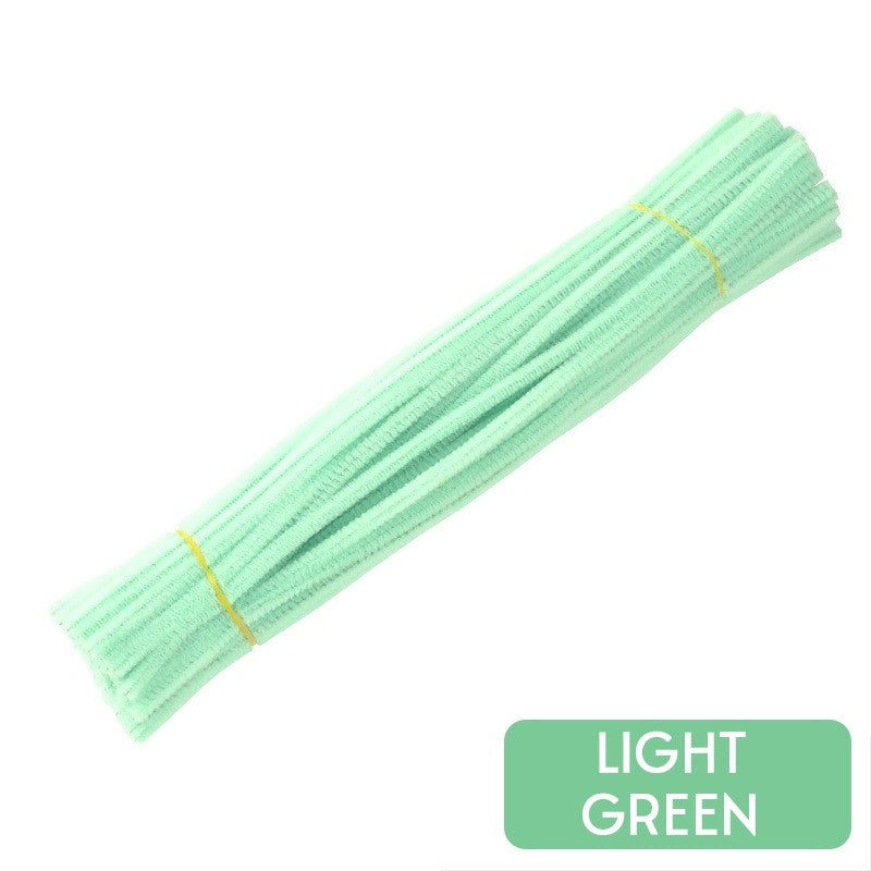 Chenille Stems Macaron Pipe Cleaners Fuzzy Wire Sticks Creative DIY Flower Crafts