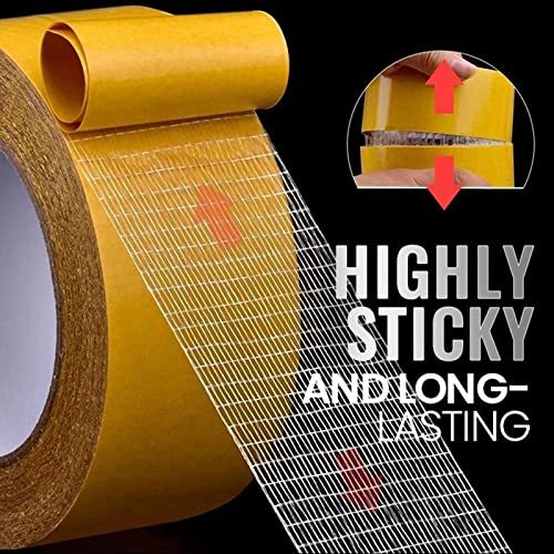Double Sided Grid Mesh Duct Tape Strong Adhesive