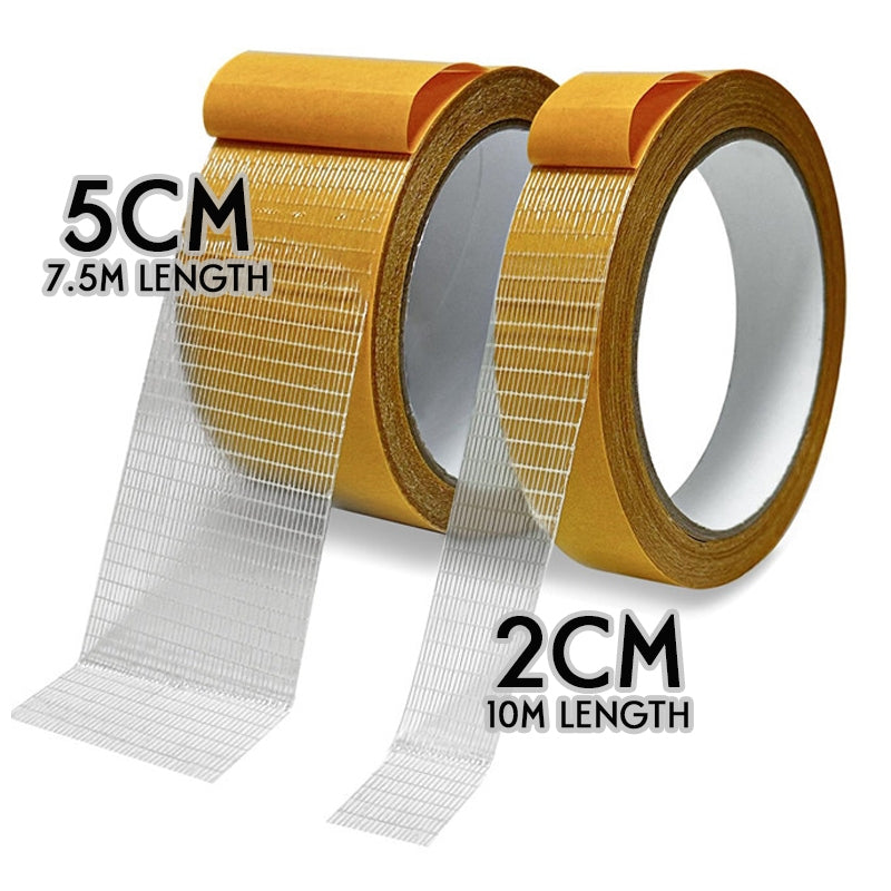 Double Sided Grid Mesh Duct Tape Strong Adhesive