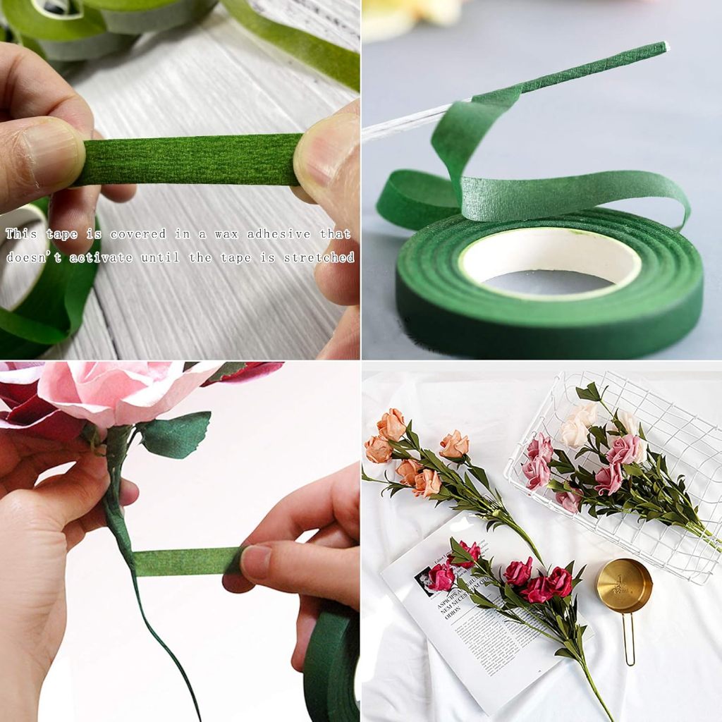 Green Floral Tape DIY Flower Wrapping Bouquets Stem Chenille Crafts
