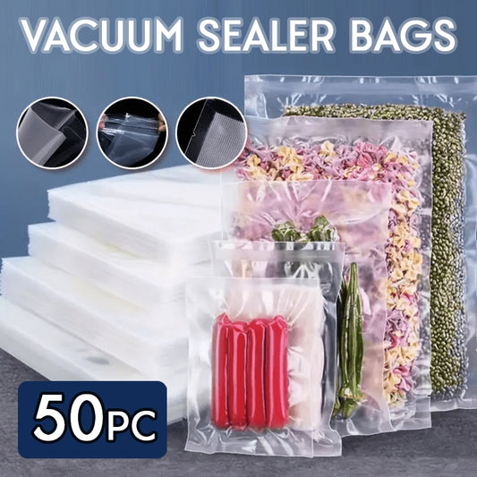 Food Vacuum Sealer Bags 50pcPlastic Freezer Storage Bag