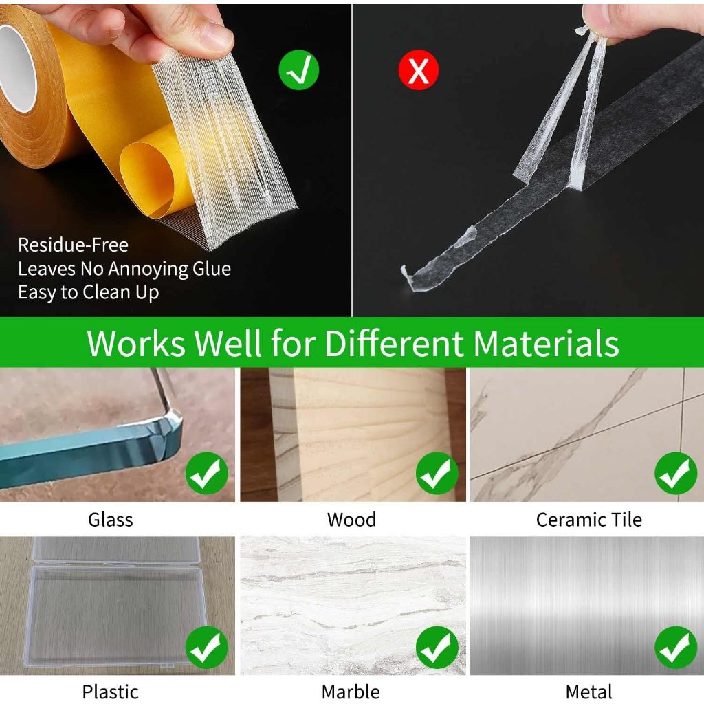 Double Sided Grid Mesh Duct Tape Strong Adhesive