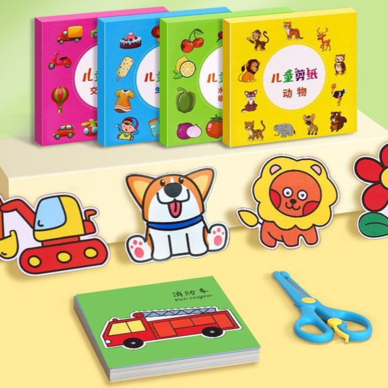 Children Paper Cutting Art Craft Toddler Educational Toys