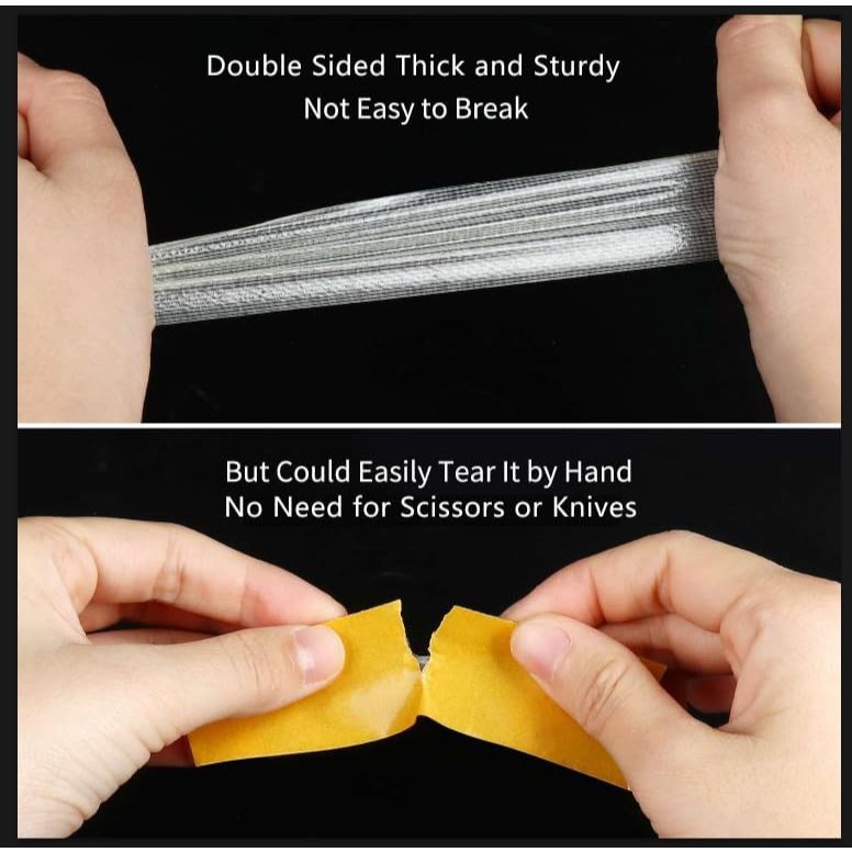 Double Sided Grid Mesh Duct Tape Strong Adhesive