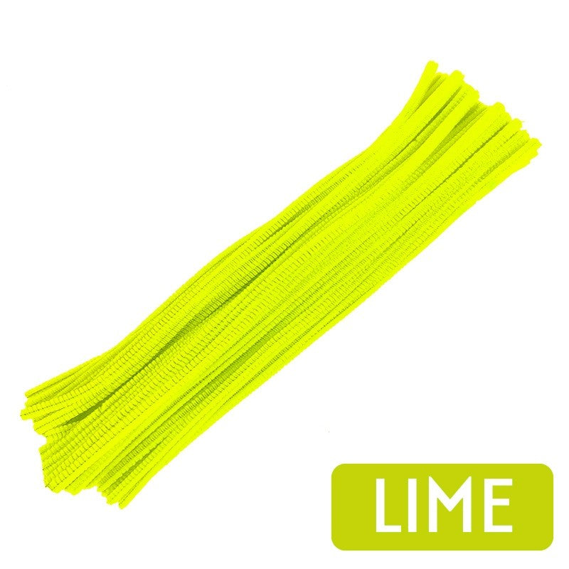 Chenille Stems Macaron Pipe Cleaners Fuzzy Wire Sticks Creative DIY Flower Crafts
