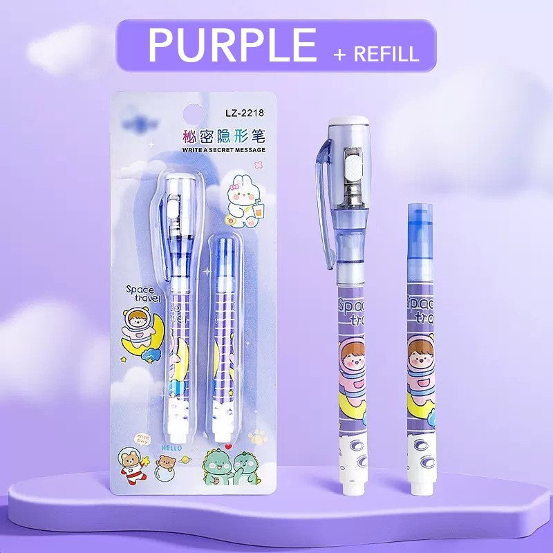Magic Invisible Ink Spy Pen Invincible Children Birthday Kids Goodie Bag Toy Gift