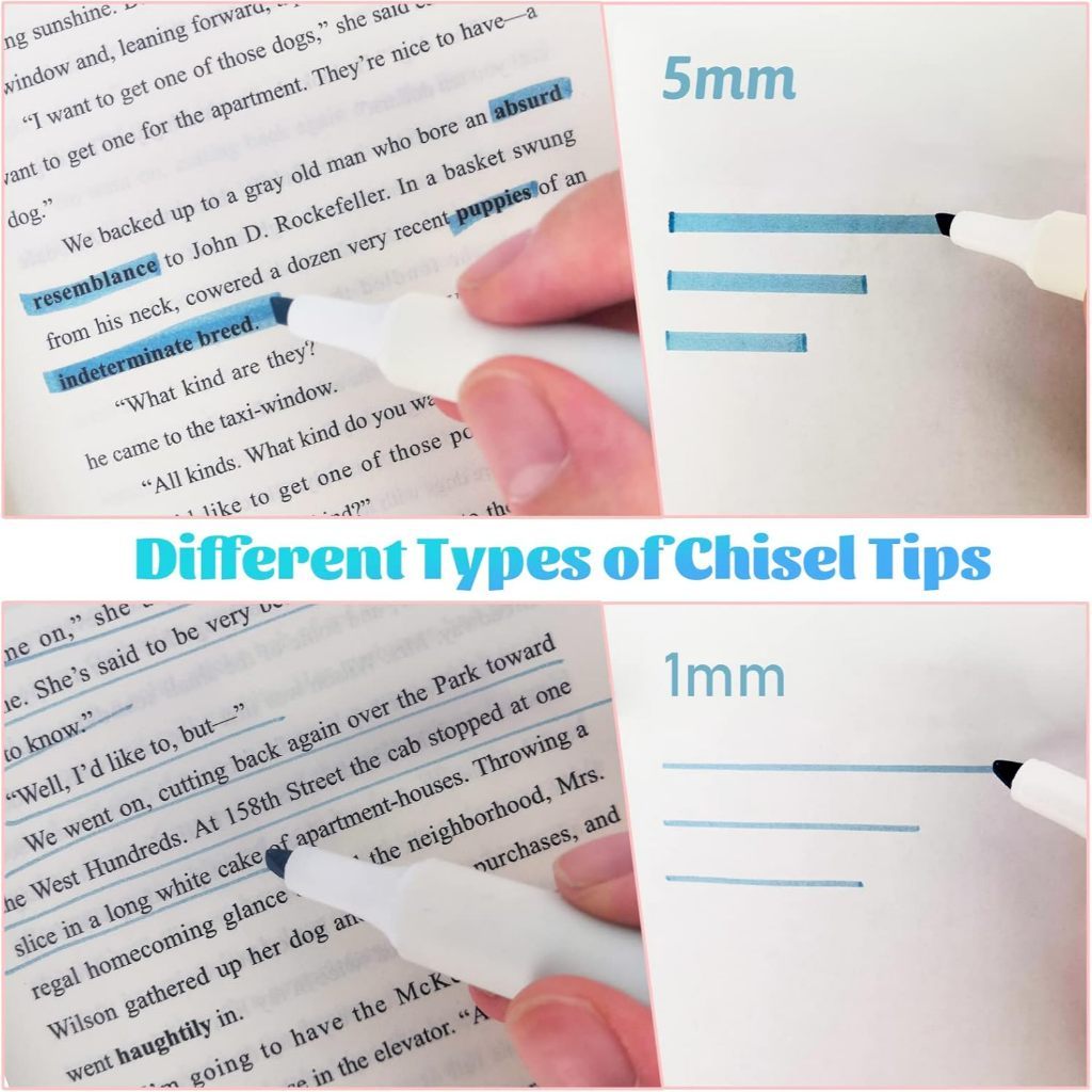 Highlighter Gradient Pastel Colour Marker Pen Note Taking School Student Stationery