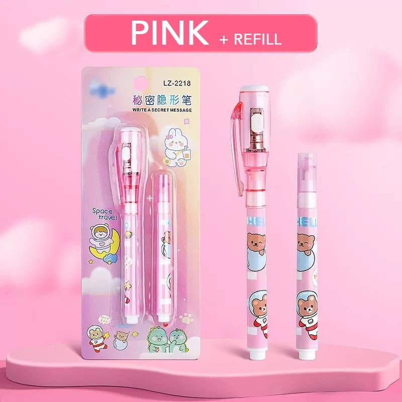 Magic Invisible Ink Spy Pen Invincible Children Birthday Kids Goodie Bag Toy Gift