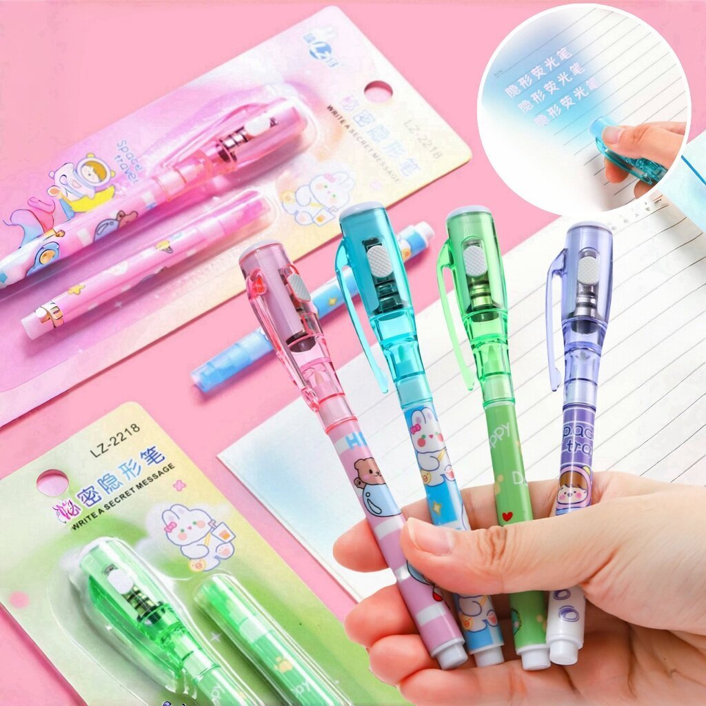 Magic Invisible Ink Spy Pen Invincible Children Birthday Kids Goodie Bag Toy Gift