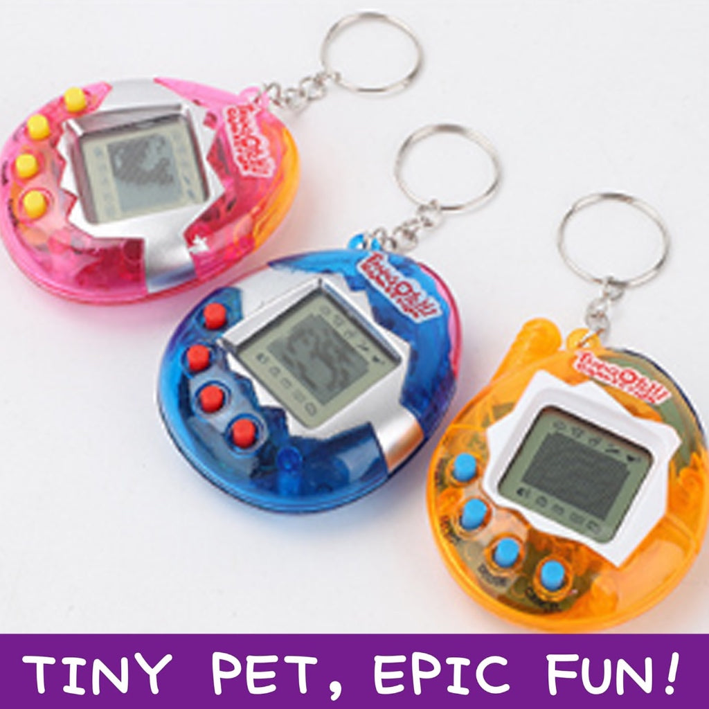 Retro Virtual Pet Toy Tamagotchi Keychain