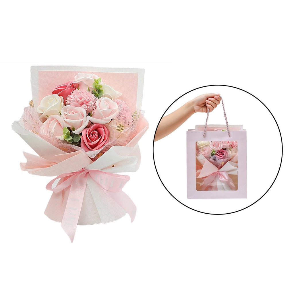 Soap Rose Flower Bouquet Surprise Gifts