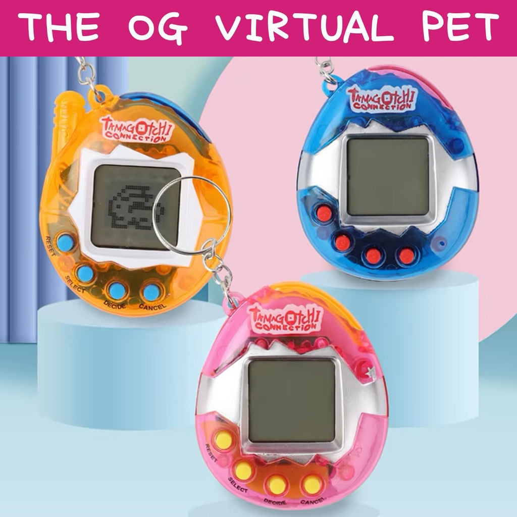 Retro Virtual Pet Toy Tamagotchi Keychain