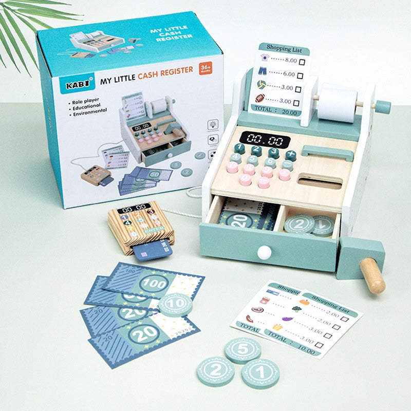 KABI Cashier Pretend Play Children Wooden Toy
