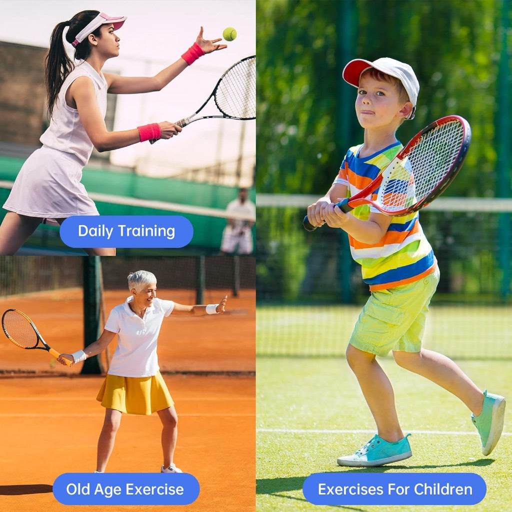 Tennis Racket Trainer Rebound Ball with String Balls Kids Adult Set