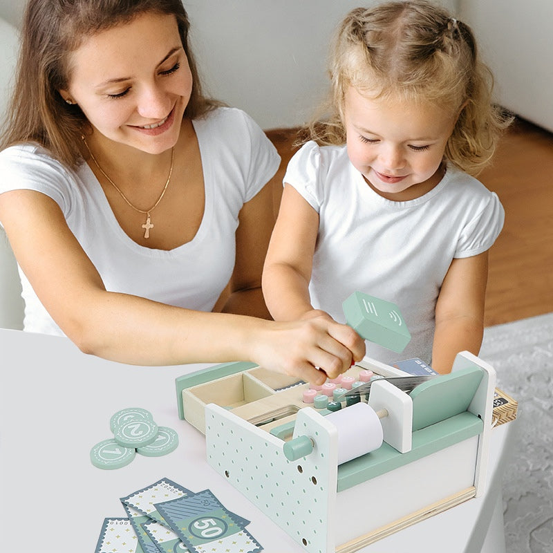 KABI Cashier Pretend Play Children Wooden Toy