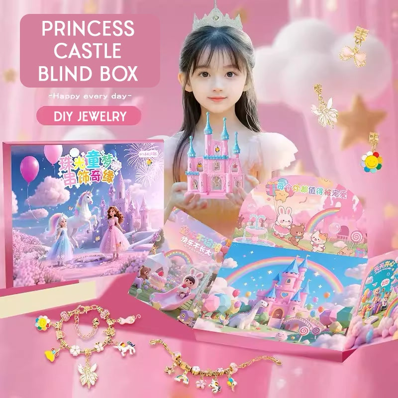 Princess Castle Blind Box Girls Jewelry Kids Surprise Toys