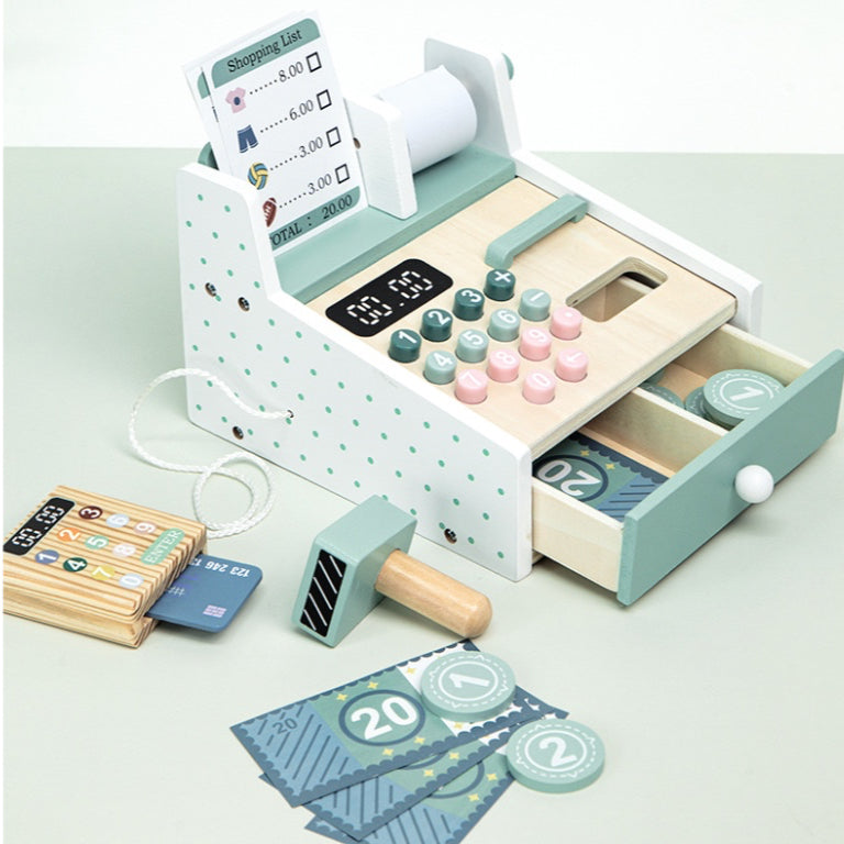 KABI Cashier Pretend Play Children Wooden Toy