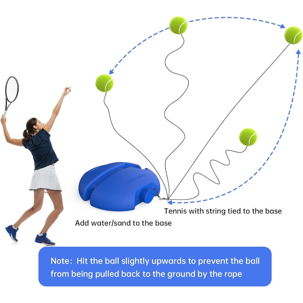 Tennis Racket Trainer Rebound Ball with String Balls Kids Adult Set